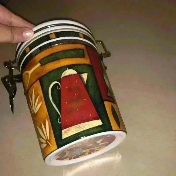 Vintage Ceramic Canister Jar coffee canister MSC Joshha - Picture 5 of 7